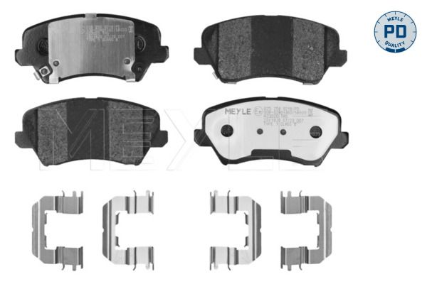 Meyle 0252569218PD Колодки гальмівні (передні) Hyundai Elantra 10-/ i30 11-/ Kia Ceed 12- (Bosch) (P