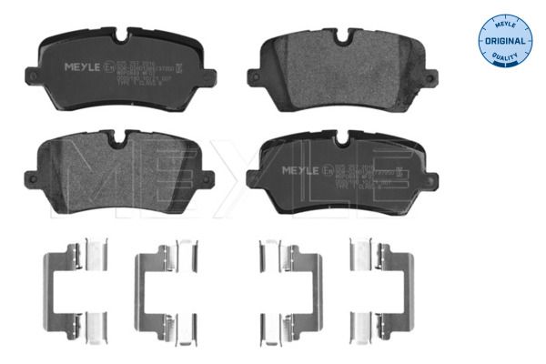 Meyle 0252572016 Колодки гальмівні (задні) Land Rover Range Rover 2.0/3.0/5.0D 4x4 12- (TRW) (з аксе