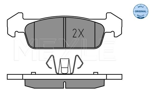 Meyle 0252573817 Колодки гальмівні (передні) Dacia Logan/Sandero 1.0-1.6 12- (Ate)