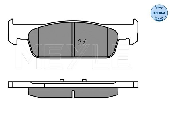 Meyle 0252573817 Колодки гальмівні (передні) Dacia Logan/Sandero 1.0-1.6 12- (Ate)