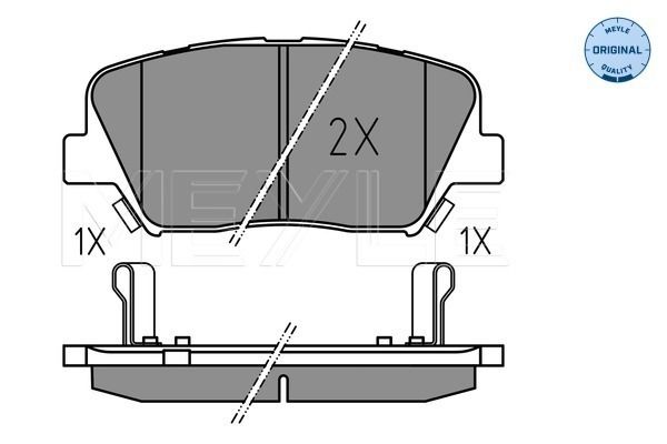 Meyle 0252575717 Колодки гальмівні (передні) Hyundai Santa Fe 10-/Creta 16-/Grandeur 11-/Kia Sorento