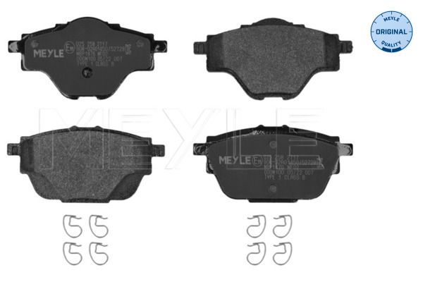 Meyle 0252582717 Колодки гальмівні (задні) Citroen C4/Peugeot 308 13-/3008/5008 16-/508 18-
