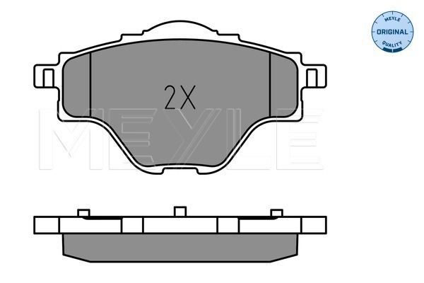 Meyle 0252582717 Колодки гальмівні (задні) Citroen C4/Peugeot 308 13-/3008/5008 16-/508 18-