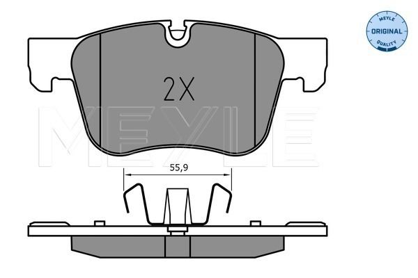 Meyle 0252583317 Колодки гальмівні (передні) Citroen C4 Picasso/Grand Picasso/Peugeot 308 13-