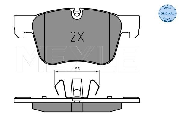 Meyle 0252583417 Колодки гальмівні (передні) Citroen Berlingo/Opel Combo 18-/Peugeot 3008/508 16-