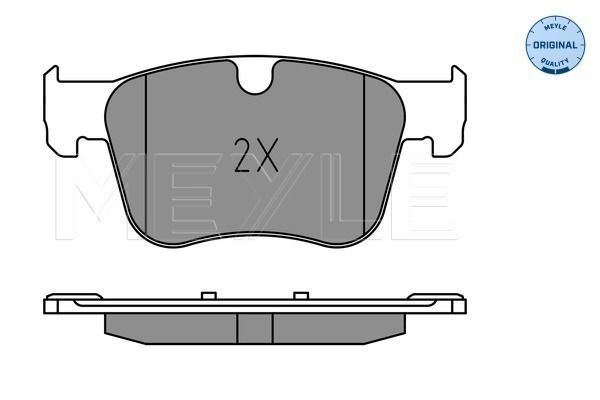 Meyle 0252583417 Колодки гальмівні (передні) Citroen Berlingo/Opel Combo 18-/Peugeot 3008/508 16-