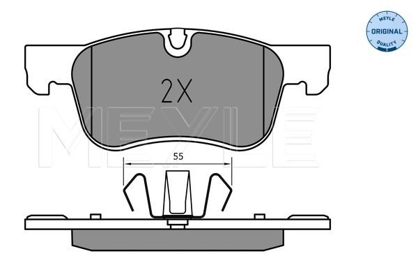 Meyle 0252583617 Колодки гальмівні (передні) Citroen C4 13-/ Berlingo/Peugeot Partner 18-
