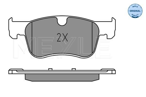 Meyle 0252583617 Колодки гальмівні (передні) Citroen C4 13-/ Berlingo/Peugeot Partner 18-