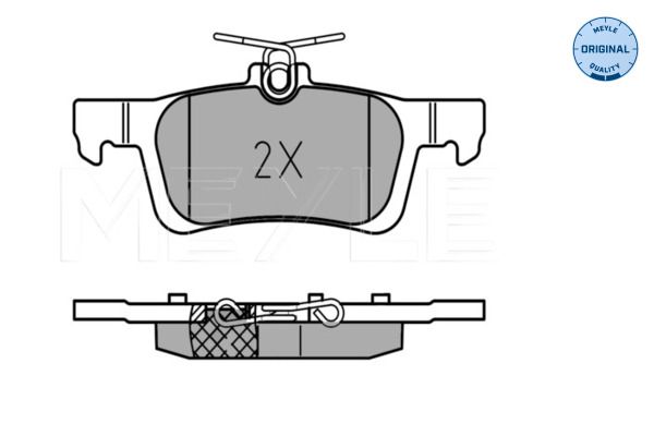 Meyle 0252584116 Колодки гальмівні (задні) Peugeot 308 14-