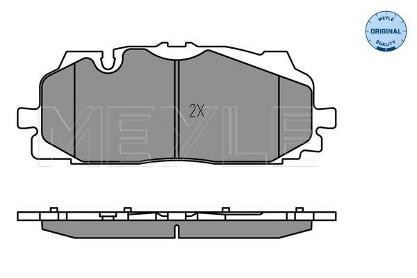 Meyle 0252586117 Колодки гальмівні (передні) Audi A5/Q7 2.0-3.0 D 15-/VW Touareg 17-