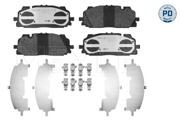 Meyle 0252586117PD Колодки гальмівні (передні) Audi A4/A5/Q5/Q7 15-/ A5 Sportback 07-17/ A6/A7/A8/Q3