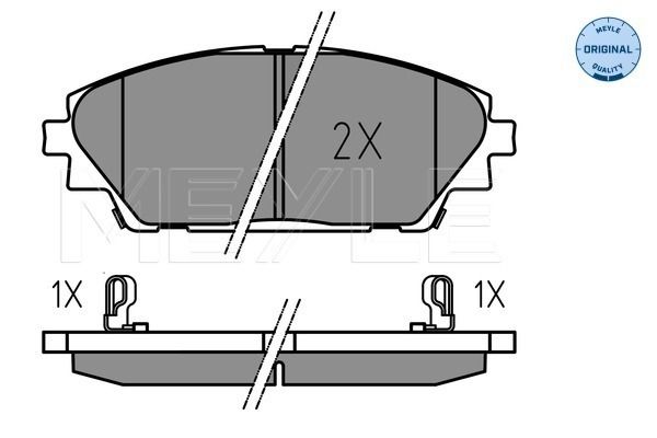 Meyle 0252587516 Колодки гальмівні (передні) Mazda 3 13-/CX-3 15-