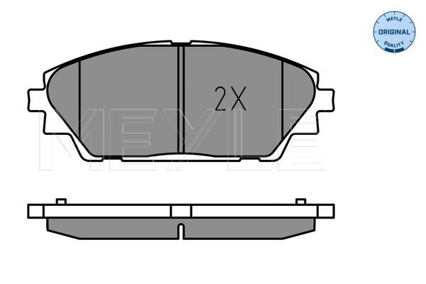 Meyle 0252587516 Колодки гальмівні (передні) Mazda 3 13-/CX-3 15-