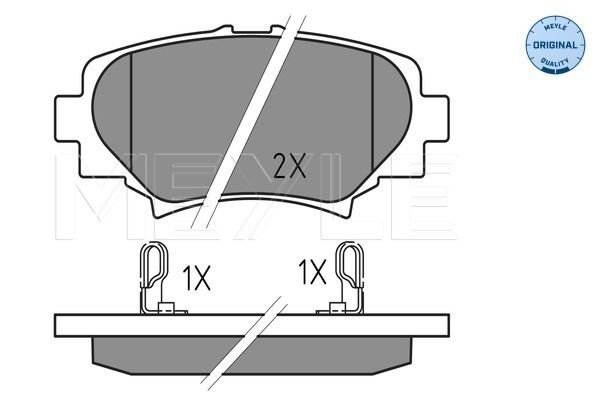 Meyle 0252587814 Колодки гальмівні (задні) Mazda 3 III 13-