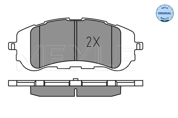 Meyle 0252589518 Колодки гальмівні (передні) Peugeot 308 II 1.2-2.0D 13-