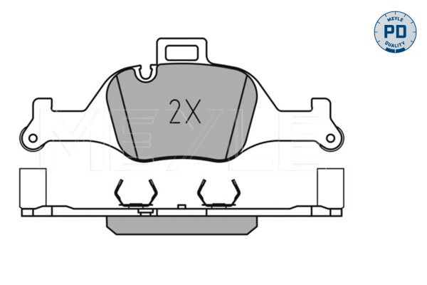 Meyle 0252590018PD Колодки гальмівні (передні) BMW 3/5/7/X3/X4/X5/X6 17- (Ate)