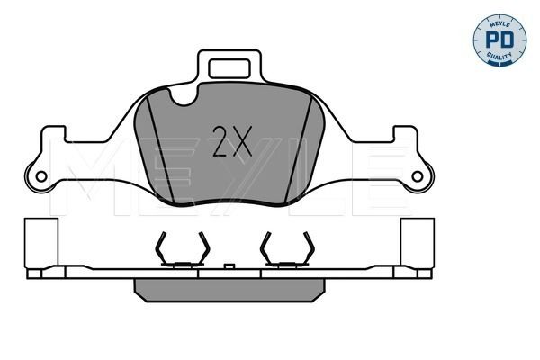 Meyle 0252590018PD Колодки гальмівні (передні) BMW 3/5/7/X3/X4/X5/X6 17- (Ate)