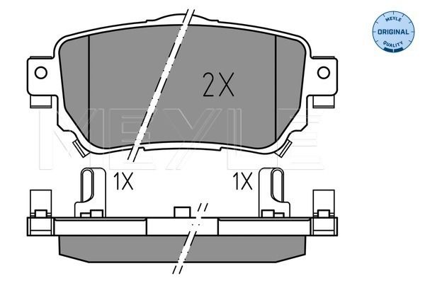 Meyle 0252596515 Колодки гальмівні (задні) Nissan Qashqai/ X-trail/ Renault Kadjar/ Koleos 13- (TRW)