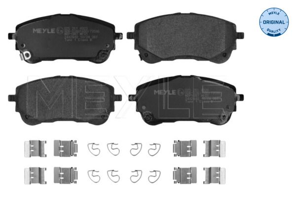 Meyle 0252614920 Колодки гальмівні (передні) Toyota Corolla 1.6VVTi/1.8VVTi Hybrid 19- (з датчиком)