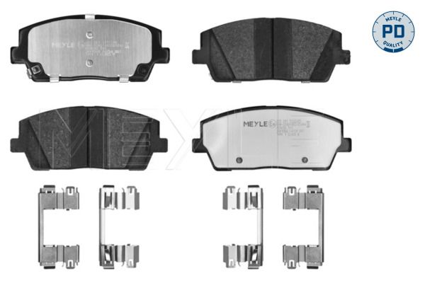 Meyle 0252615717PD Колодки гальмівні (передні) Hyundai Santa Fe/Palisade 18-/Kia Sorento 15-/Telluri