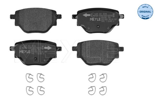 Meyle 0252619518 Колодки гальмівні (задні) Peugeot 2008/Opel Corsa F 19- (+ датчик)