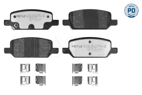Meyle 0252627717PD Колодки гальмівні (задні) Tesla Model 3 17-/Model Y 19-