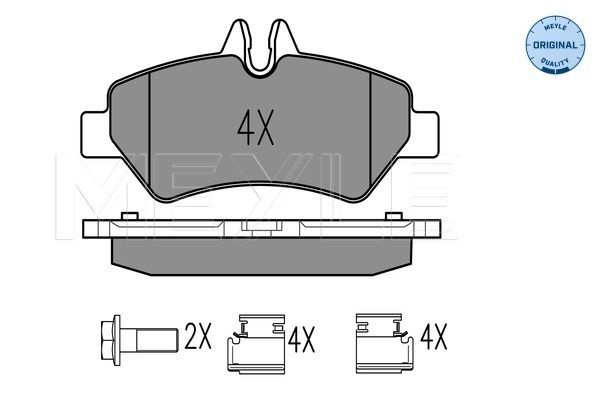 Meyle 0252919019 Колодки гальмівні (задні) MB Sprinter 209-319 CDI/VW Crafter 30-35 06-