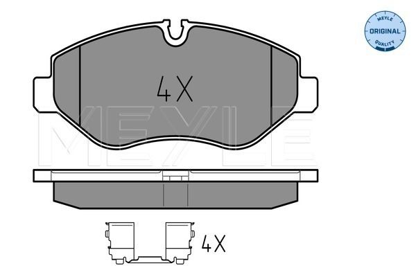 Meyle 0252919220PD Колодки гальмівні (передні) MB Sprinter (906) /Vito (W639) (Brembo) (Platinum)