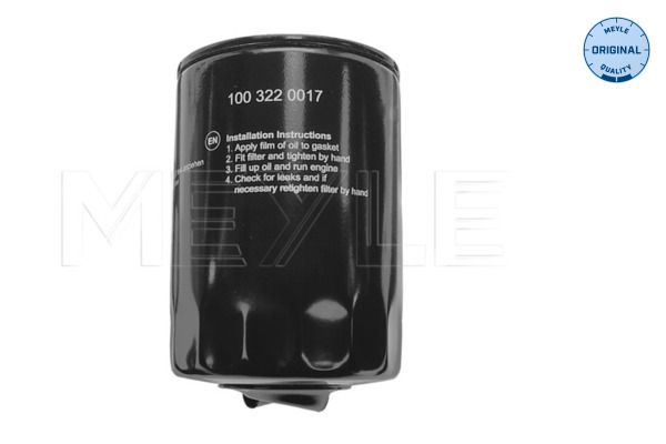 Meyle 1003220017 Фільтр масляний VW Passat 1.8 T 96-05/Skoda SuperB 1.8T 01-08