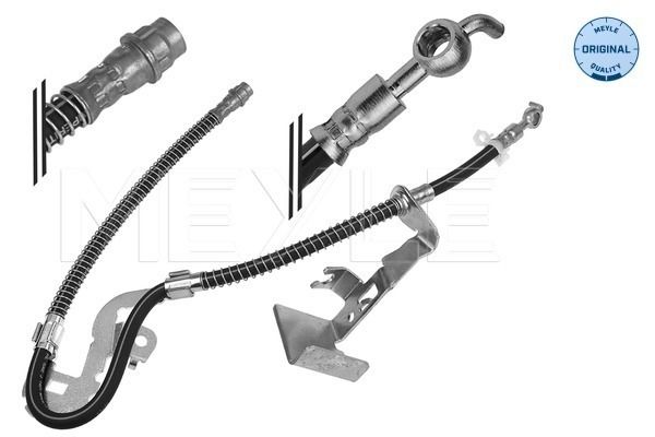Meyle 11145250055 Шланг гальмівний (передній) Peugeot 407/407 SW (L) (780mm) 1.6D-3.0 04-