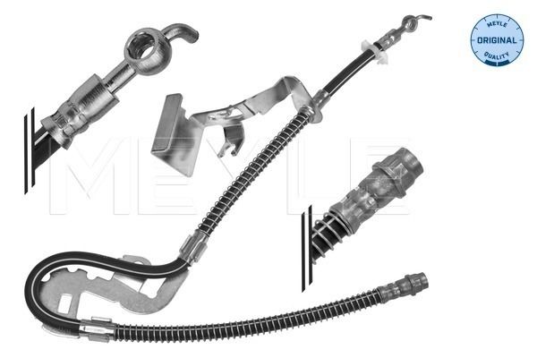 Meyle 11145250056 Шланг гальмівний (передній) Peugeot 407/407 SW (R) (780mm) 1.6D-3.0 04-