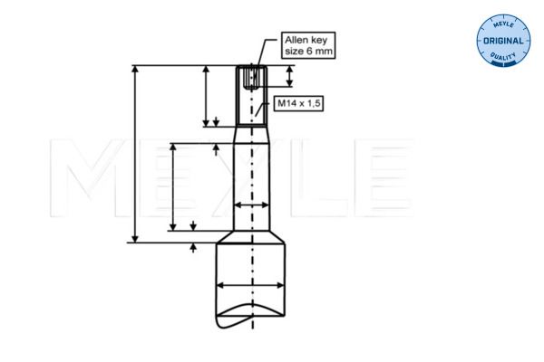Meyle 3266240006 Амортизатор (передній) BMW 5 (E34) 89-95