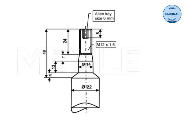 Meyle 3266240008 Амортизатор (передній) BMW 5 (E34) 89-95