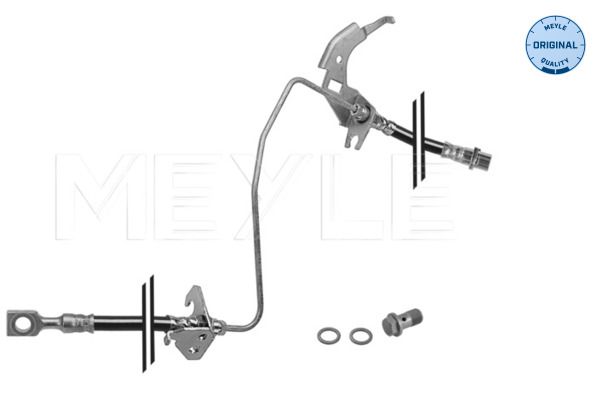 Meyle 6145250010 Шланг гальмівний (задній) Opel Astra G/Zafira B 04- (L) (L=760mm)