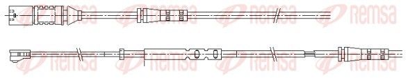 Remsa 001160 Конт. попер. сигналу, знос гальм. накл.