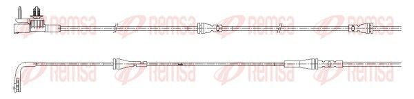 Remsa 001172 Конт. попер. сигналу, знос гальм. накл.