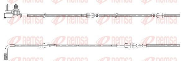 Remsa 001191 Конт. попер. сигналу, знос гальм. накл.