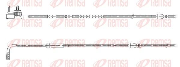 Remsa 001195 Конт. попер. сигналу, знос гальм. накл.