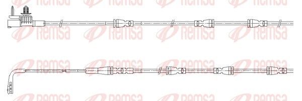 Remsa 001197 Конт. попер. сигналу, знос гальм. накл.