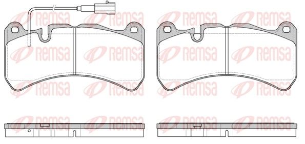 Remsa 119211 Комплект гальмівних накладок, дискове гальмо