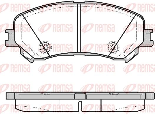 Remsa 131820 Комплект гальмівних накладок, дискове гальмо