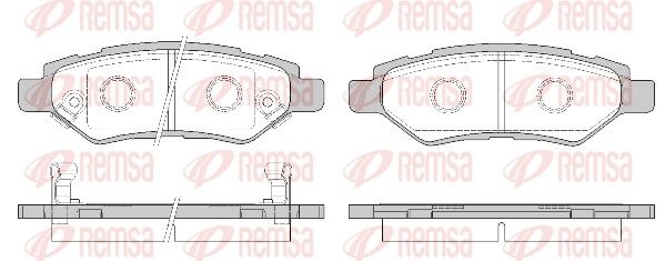 Remsa 133502 Комплект гальмівних накладок, дискове гальмо