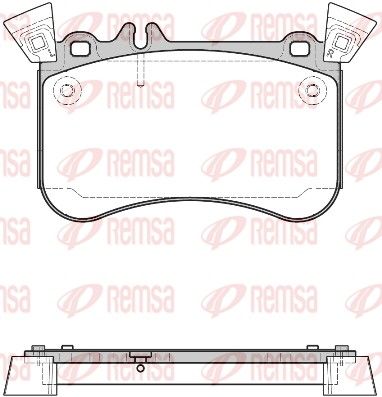 Remsa 146510 Комплект гальмівних накладок, дискове гальмо