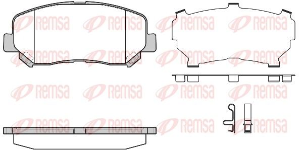 Remsa 151324 Комплект гальмівних накладок, дискове гальмо