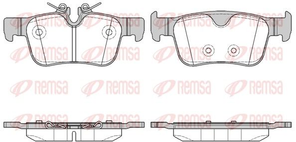 Remsa 155110 Комплект гальмівних накладок, дискове гальмо