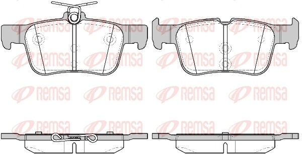 Remsa 155142 Комплект гальмівних накладок, дискове гальмо