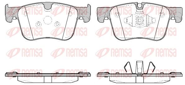 Remsa 156010 Комплект гальмівних накладок, дискове гальмо