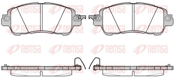 Remsa 165604 Комплект гальмівних накладок, дискове гальмо
