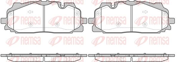 Remsa 166700 Комплект гальмівних накладок, дискове гальмо