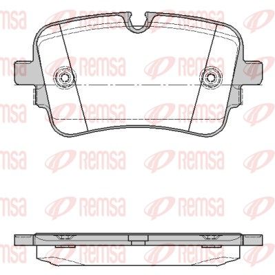 Remsa 166810 Комплект гальмівних накладок, дискове гальмо